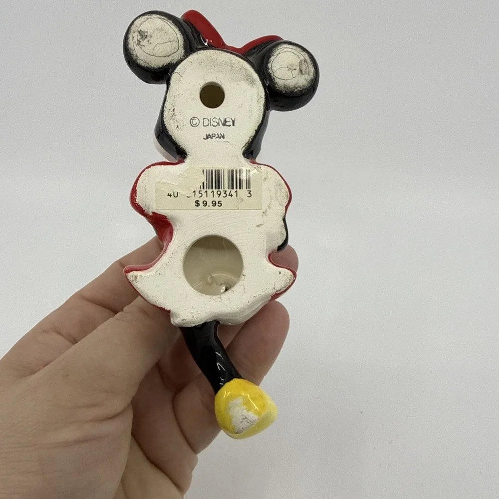 Vtg Disney Minnie Mouse Ceramic Wall Hook Decor‎ Collectible Art 5.25